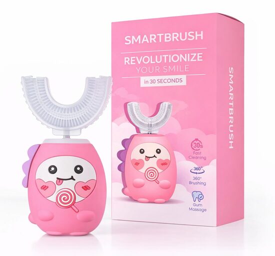 SmartBrush - Elektriskā zobu birste BĒRNIEM (Rozā)